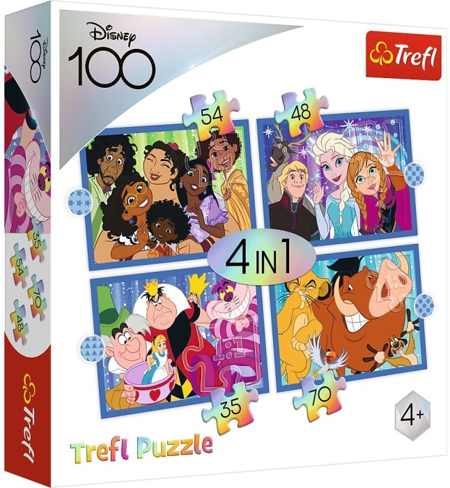 Puzzle Oku Trefl Disney 4 pezzi 35-48-54 e 70 pezzi