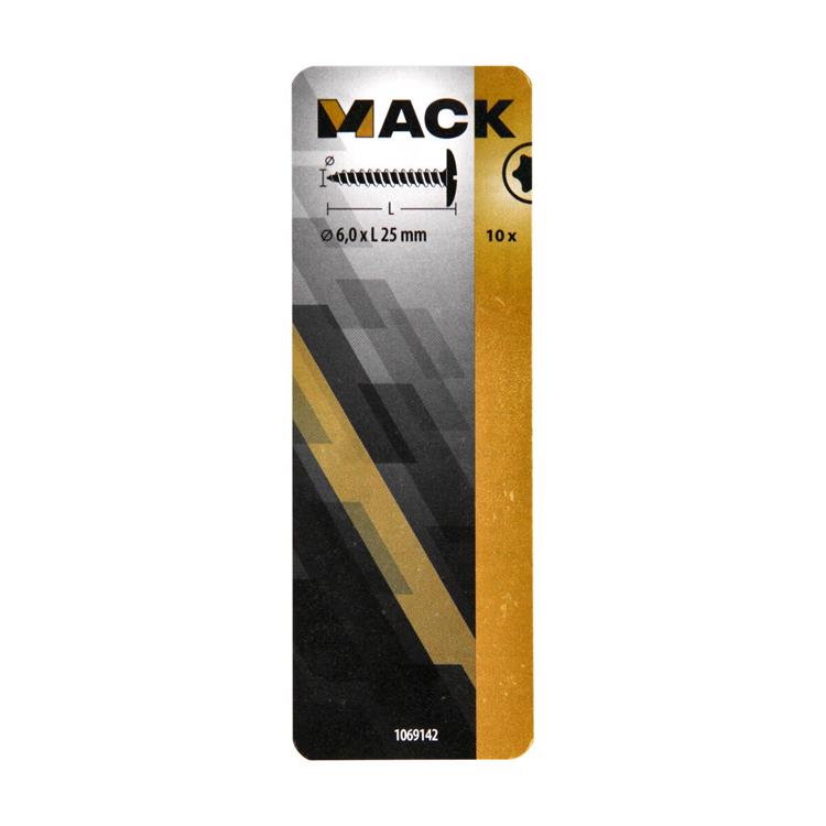 Mack 1069142 - vite per boccaporto blu zincata 6,0 x 25 mm 10 pz | 5 pezzi