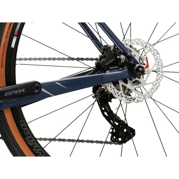 Bicicletta gravel Kross 28'' esker 8.0 - modello 2025 - blu navy - grande (21 )