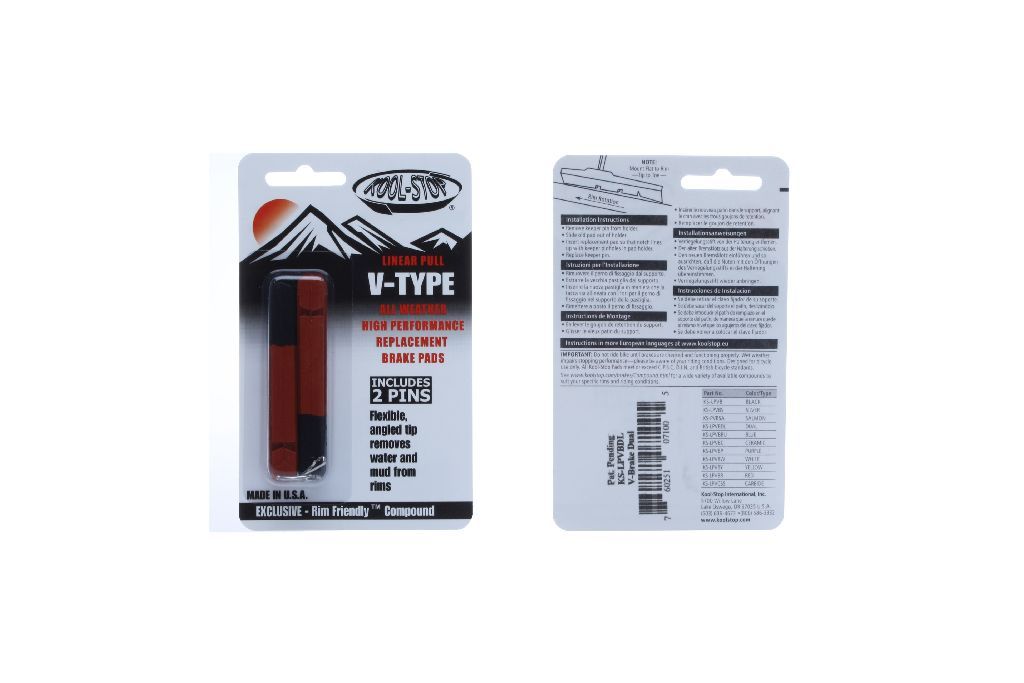Kool stop rim brake pads v-brake insert dual compound