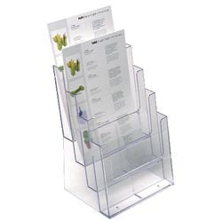 Portadocumenti elicoidale da scrivania standard in plastica trasparente