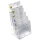 Portadocumenti elicoidale da scrivania standard in plastica trasparente