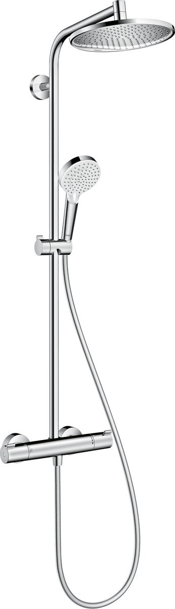 Hansgrohe crometta s - showerpipe - 240 mm - funzione 1 getto - cromato - con termostato vasca