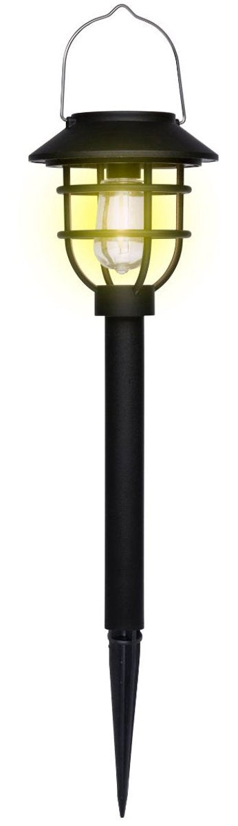 Grundig solar tuinverlichting – solar tuinlamp met lantaarn design – warm wit led – 6-8 uur brandtijd – ip44 – tuinlamp op zonne-energie