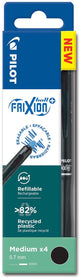 Portafoglio Pilot - set da 4 - frixion ball plus - penna roller cancellabile - nero - pennino medio