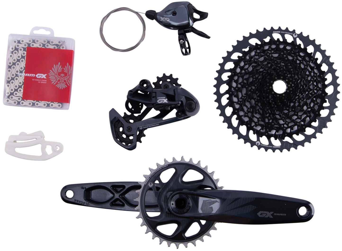 Sram shift.gr.set gx águila 175 mm