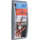 Portafolletos de pared paperflow 406135 a4 plateado