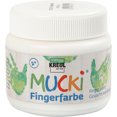 Creativ Company Mucki Finger Paint White, 150 ml