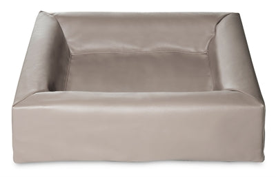 BIA CAMA CASA DE CUERTA ARTIFICAL DE CERCA DE PERRO TAUPE