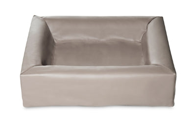 BIA CAMA CASA DE CUERTA ARTIFICAL DE CERCA DE PERRO TAUPE