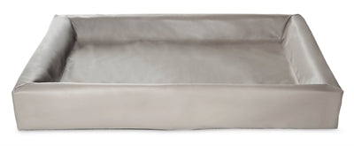 BIA CAMA CASA DE CUERTA ARTIFICAL DE CERCA DE PERRO TAUPE