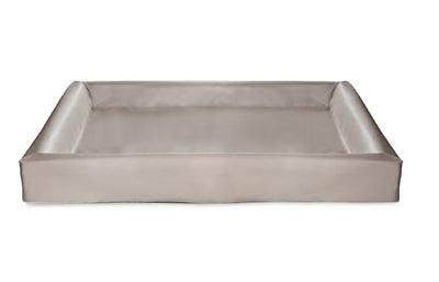 BIA CAMA CASA DE CUERTA ARTIFICAL DE CERCA DE PERRO TAUPE