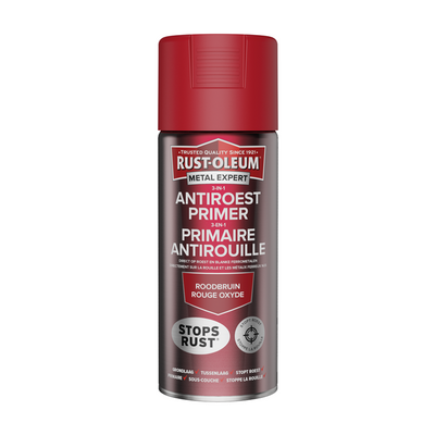 Rust-oleum 1071315 - Primer antiruggine 3 in 1 -400 mlmarrone rosso | 1 pz