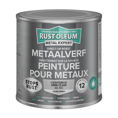 Rust-oleum 1071324 - metal paint-hg - ral7035-250ml directly on rust | 1 pc