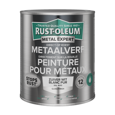 Rust-oleum 1071319 - metal paint-hg - ral9010 -750mldirect on rust | 1 pc