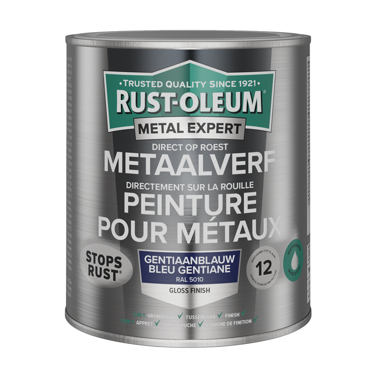 Rust-oleum 1071321 - pintura metal-hg - ral5010 -750mldirecto sobre el óxido | 1 pieza