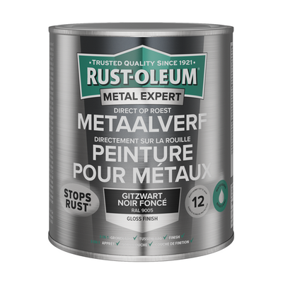 Rust-oleum 1071327 - metal paint-hg - ral9005 -750ml directly on rust | 1 pc