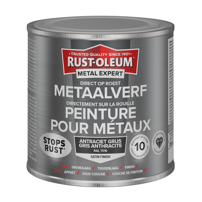 Rust-oleum 1071331 - metal paint -zg -ral7016 -250mldirect on rust | 1 pc
