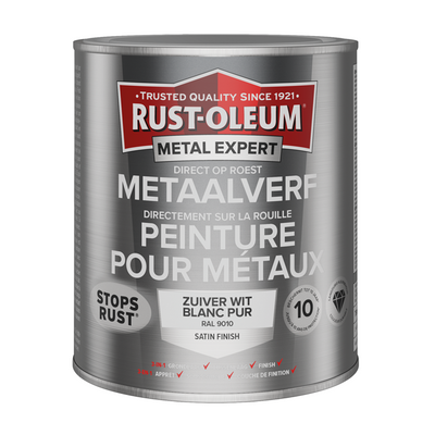 Rust-oleum 1071330 - metal paint -zg -ral9010 -750mldirect on rust | 1 pc