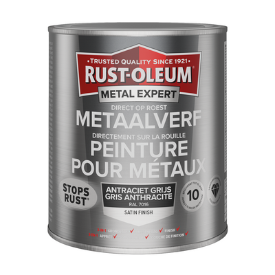 Rust-oleum 1071333 - metal paint -zg -ral7016 -750mldirect on rust | 1 pc