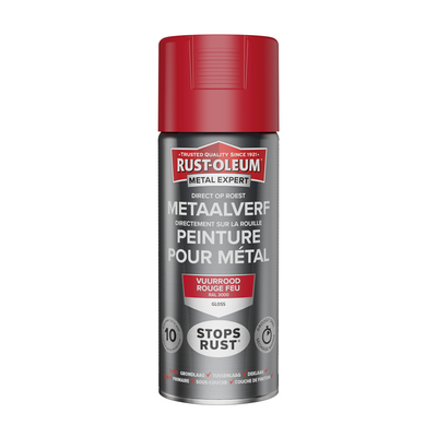 Rust-oleum 1071344 - metaalverf -hg -ral3000 -400mldirect op roest | 1 stuks