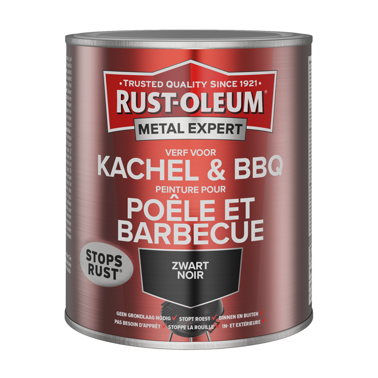 Rust-oleum 1071382 - Pintura para barbacoa - negro mate 750ml | 1 pieza