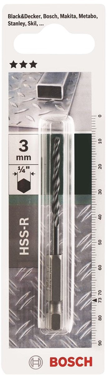 Bosch hss-r metal drill - hexagon - 3 mm