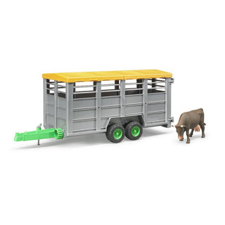Carro de ganado Bruder con vaca