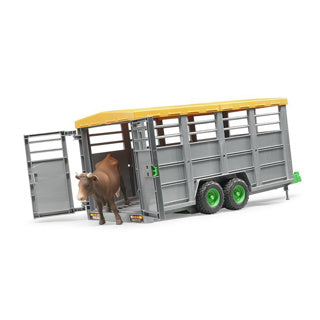 Carro de ganado Bruder con vaca