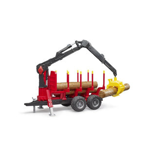 Bruder bosbouw aanhanger met kraan