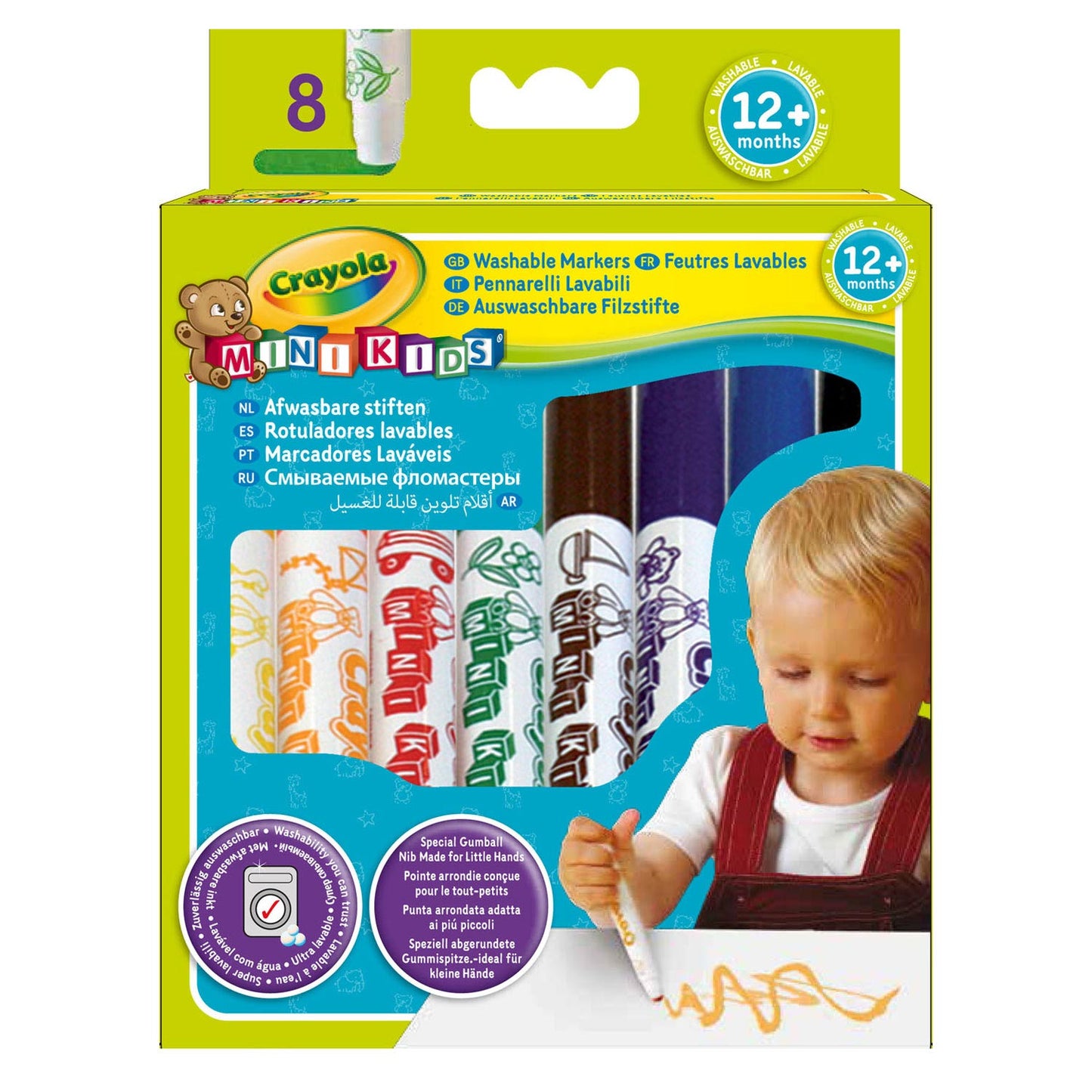 Crayola Mini Kids - Penne in feltro, 8 °.