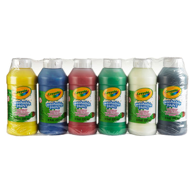 Crayola Pintura con los dedos lavables, 6 colores