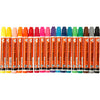 Textile markers, line width 2-4 mm, various colors, 18 pieces, 1 box