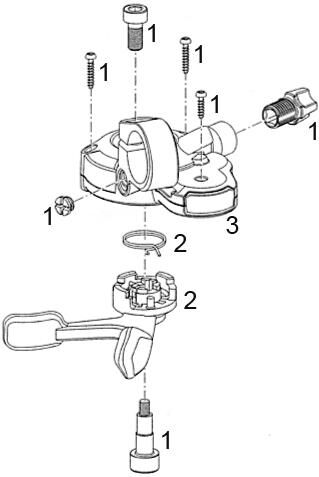SRAM SHIFT HIGER X-4 3-SP Izquierda