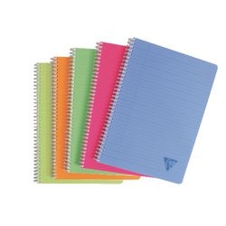 Collegebloken linicolor clairfontaine 3328146 a4 assorti gelinieerd