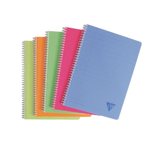 Cuadernos espiral linicolor clairfontaine 3328146 a4 surtido rayado