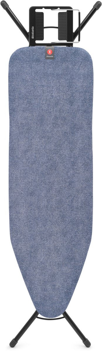 Asse da stiro Brabantia b - per ferro - 124 x 38 cm - blu denim