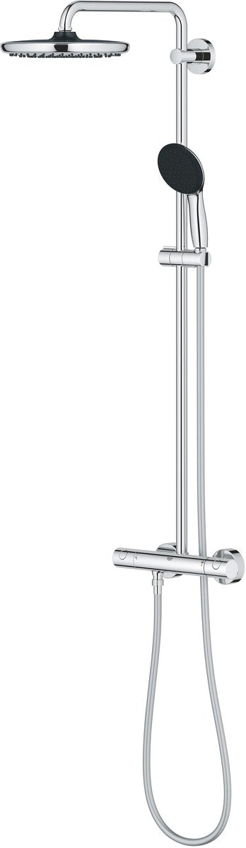 Grohe Vitalio Start System 250 Quickfix Set de ducha tipo lluvia Start con teleducha y grifo termostático - 2 posiciones - Cromo