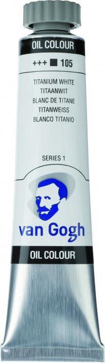 Van Gogh • pintura al óleo tubo 20ml blanco titanio (aceite de cártamo) 105