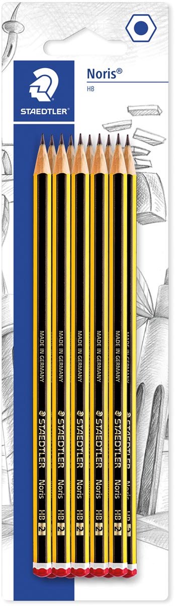 Lápiz de grafito Staedtler noris hb | ampolla de 10 piezas