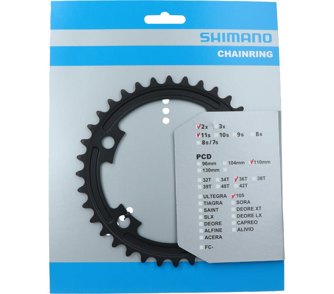 Shimano Chain Top 105 11V 36T Y1WV36000 FC-R7000 Negro