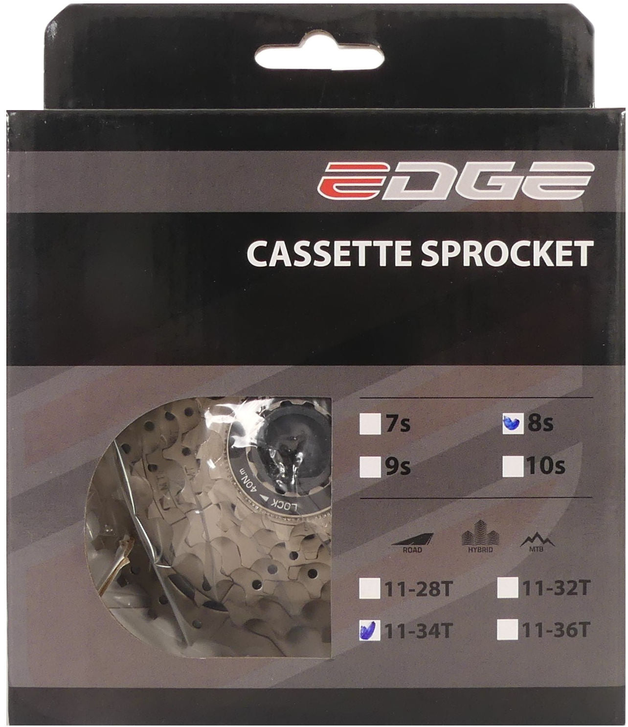 Cassetta Edge 8 velocità CS-M5008 11-34T Silver