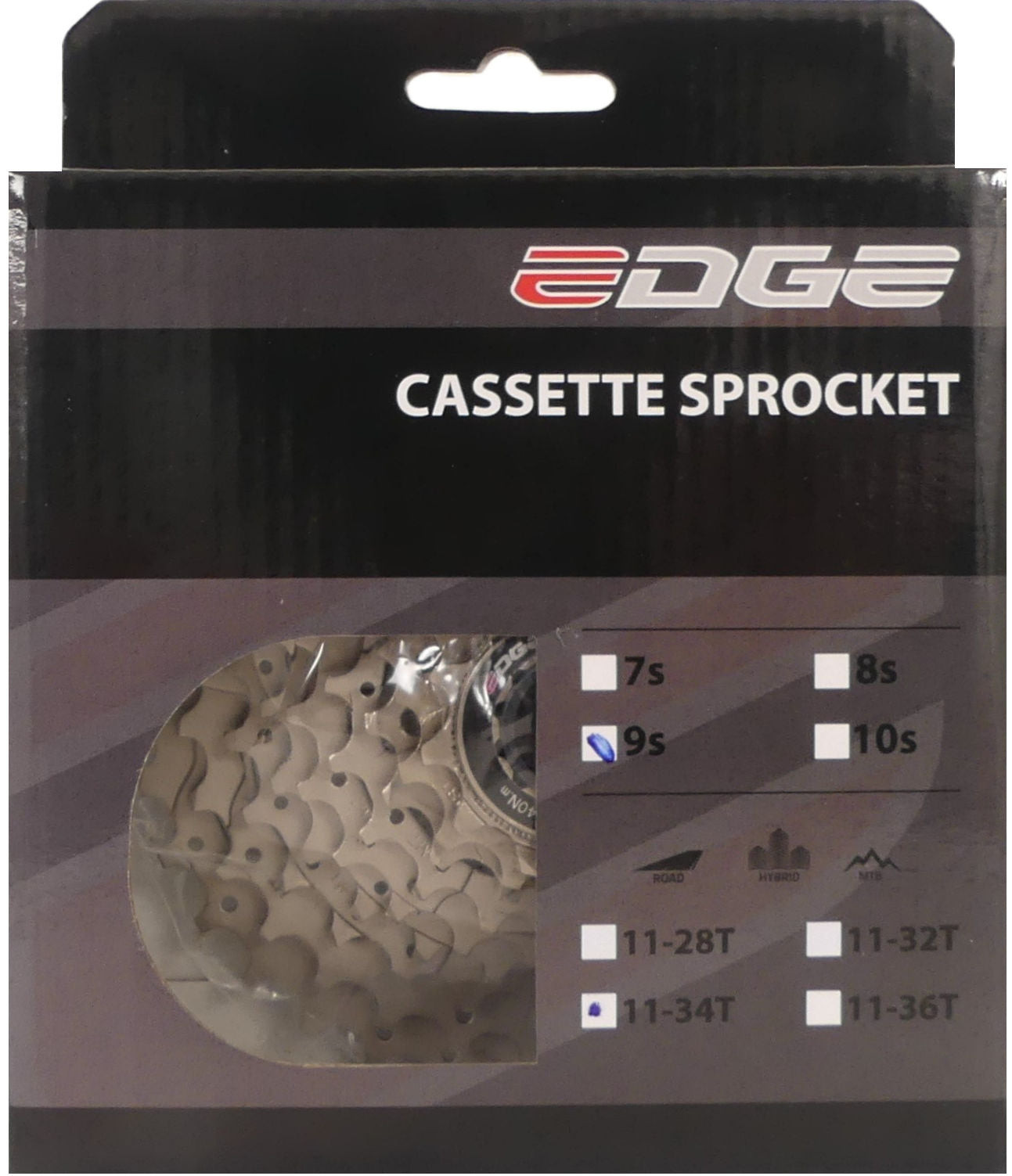 Cassette de borde 9 velocidad CS-M5009 11-34t Plata