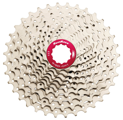 Sunrace 10 Cassette de velocidad 11-36t. Plateado csmx0