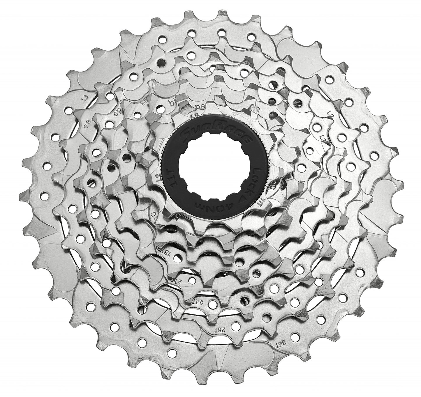Sunrace Cassette 8 speed CSM66 11-34T Nikkel
