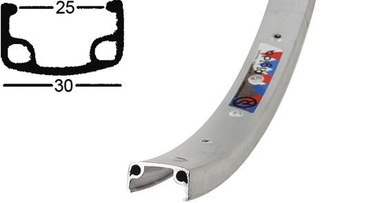 Ryde Rim Eje 32 DV 25-406 36H Sil.