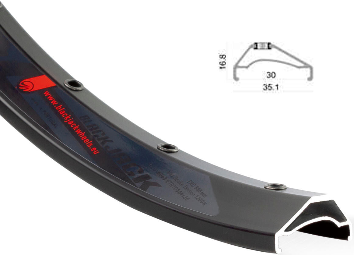 Rodi ciclismo rodi rim ready 30 asy cerchio rodi ready 30 asy 30-622 32h nero