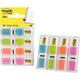 Post-it® index narrow, standard dispenser - bright blue, bright green, orange, bright pink
