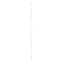 Binding spines gbc plastic a4 8mm white capacity 45 sheets