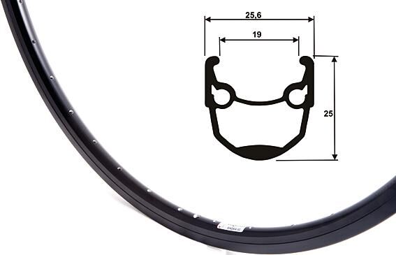 Ryde felge andra 10 rim andra 10 dv 36h 19-559 b